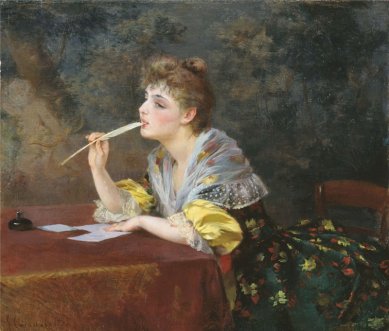 lady writing
